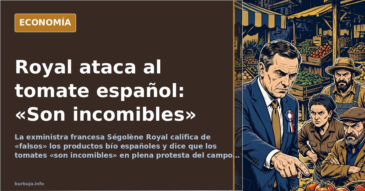 Ségolène Royal llama «falso bío» al producto español
