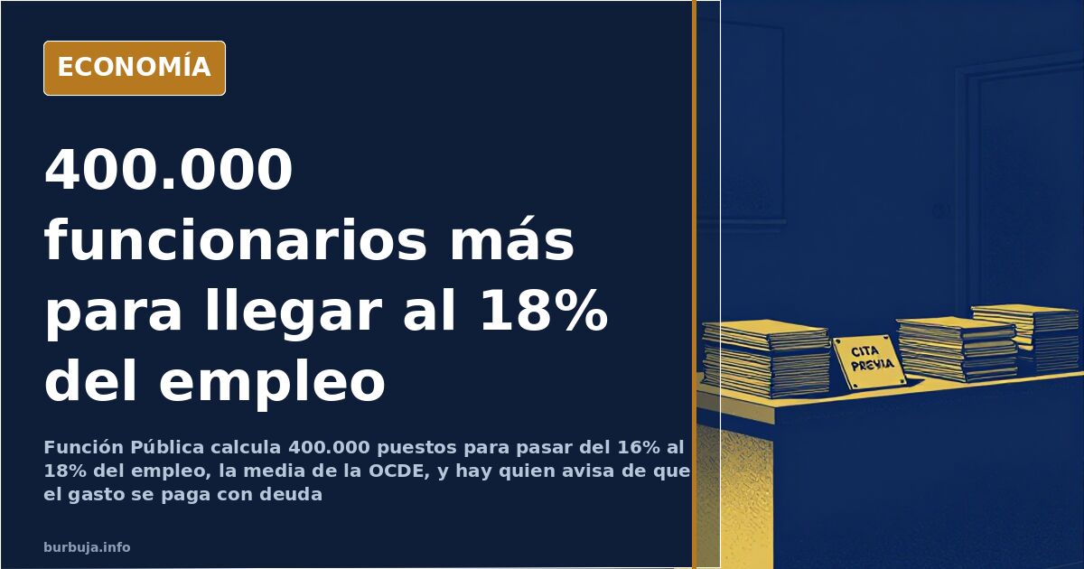 Mostrador de atención al público de una oficina de la Administración con pilas de expedientes y sillas vacías de espera