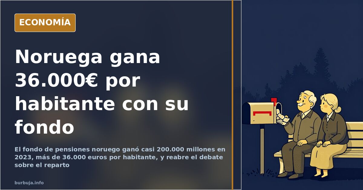 Plataforma petrolífera en aguas noruegas al atardecer, símbolo de la riqueza que alimenta el fondo soberano de Noruega