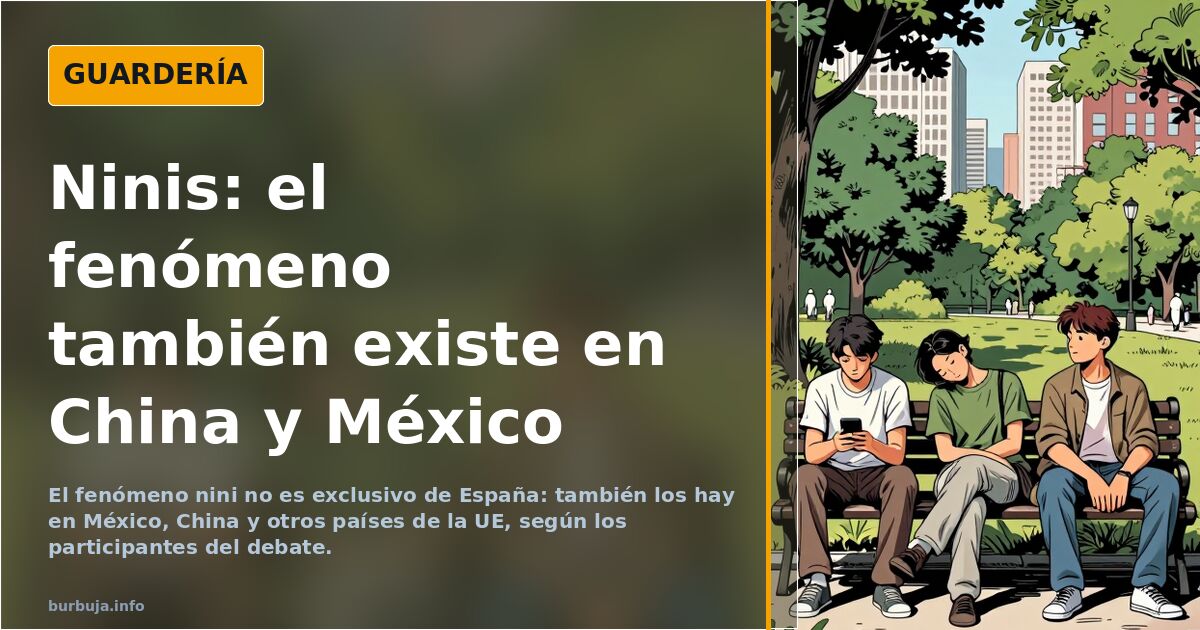 Ilustración de un joven sentado en un sofá con el móvil mientras mira ofertas de empleo en el portátil, reflejando la situaci