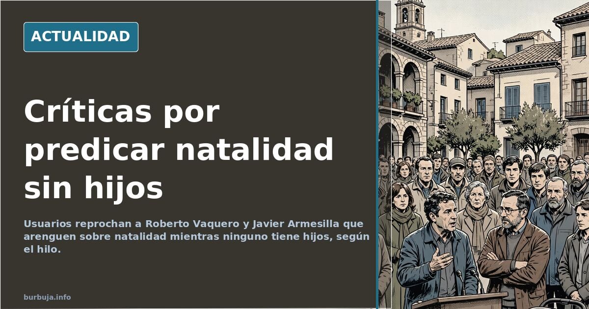 Spanish activists criticized for preaching birth rates without having children