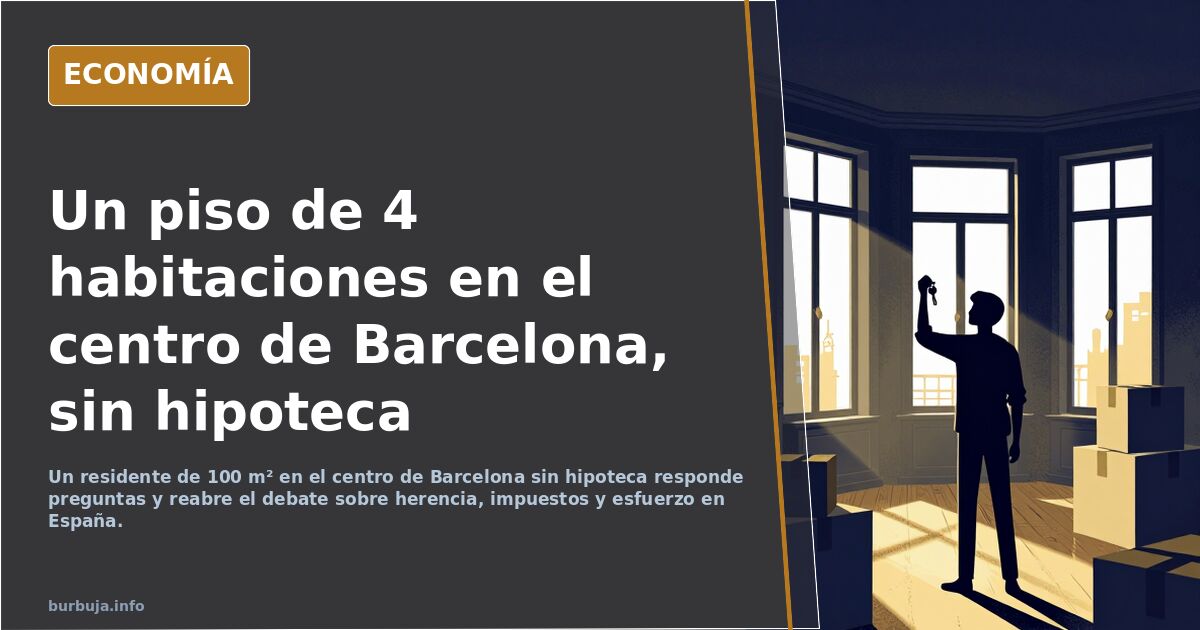 100-m²-Wohnung in Barcelonas Zentrum ohne Hypothek