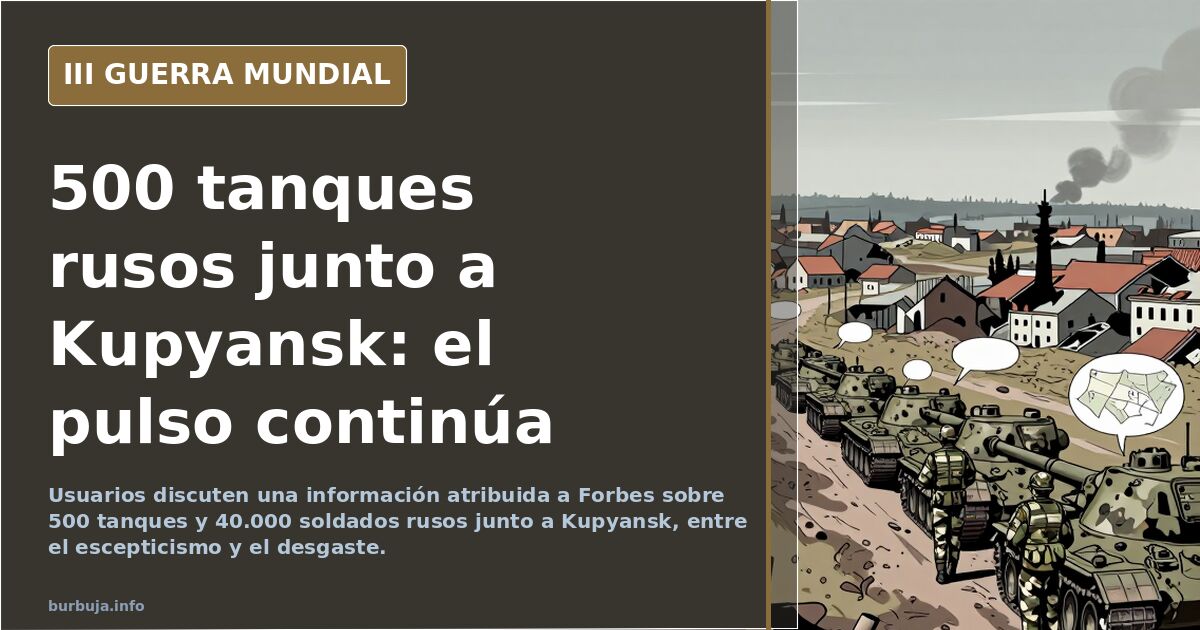 Foro debate sobre la concentración rusa junto a Kupyansk