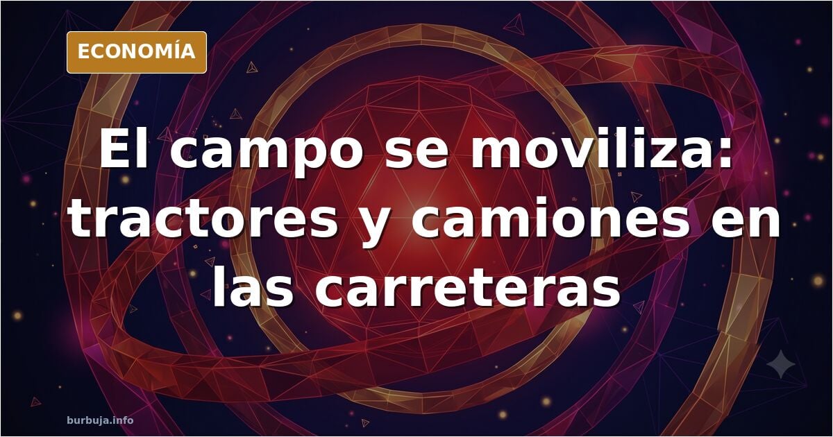 El campo español se moviliza: tractores, camiones y cierre de cooperativas