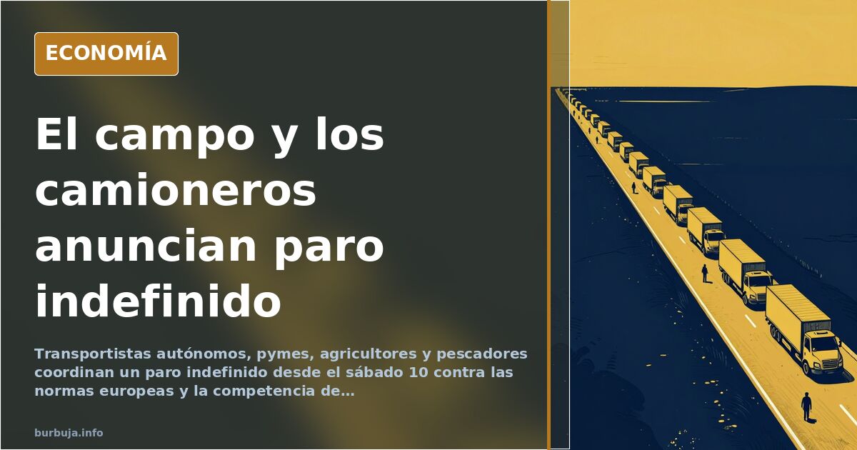 Transportistas y pymes se suman al campo: paro indefinido nacional
