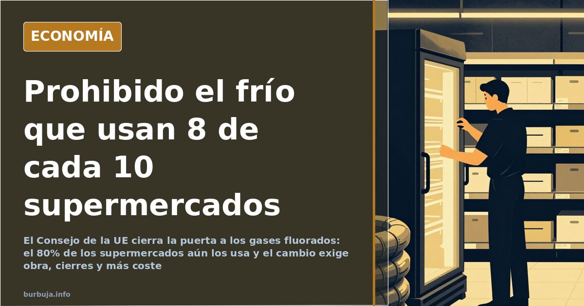 Qué neveras prohíbe la UE: el 80% de supermercados, afectado