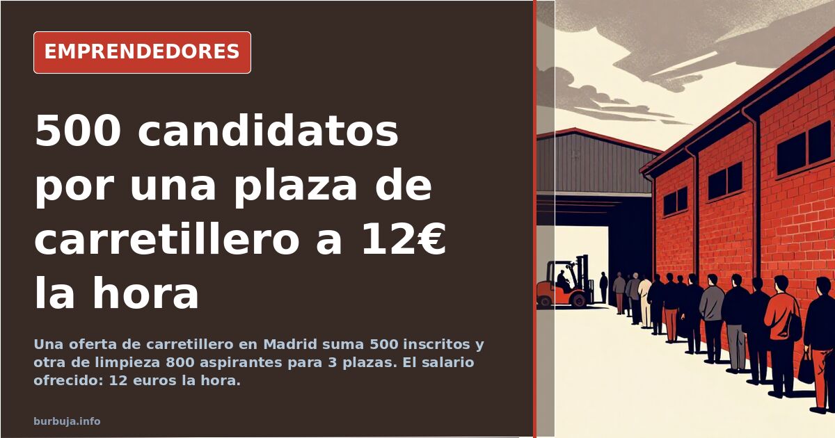 500 applicants for one Madrid forklift job paying €12/hour