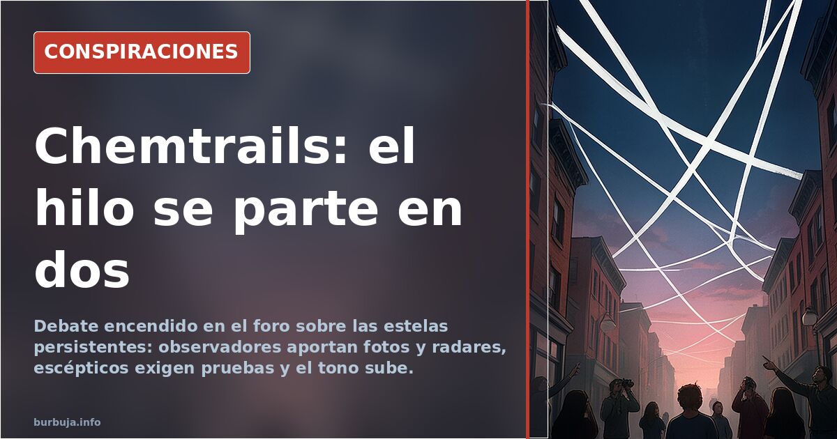 Chemtrails: el hilo se parte en dos