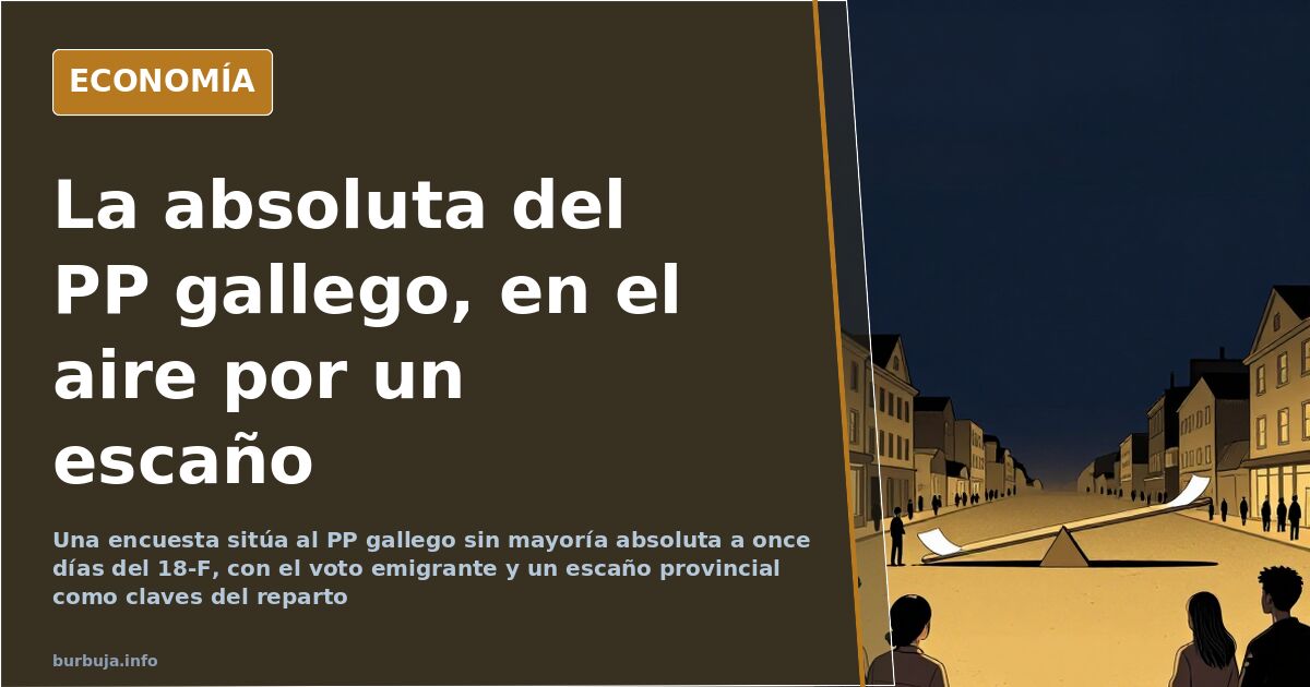 Urnas de unas elecciones gallegas con el reparto de escaños entre PP, BNG y PSOE pendiente de un solo diputado