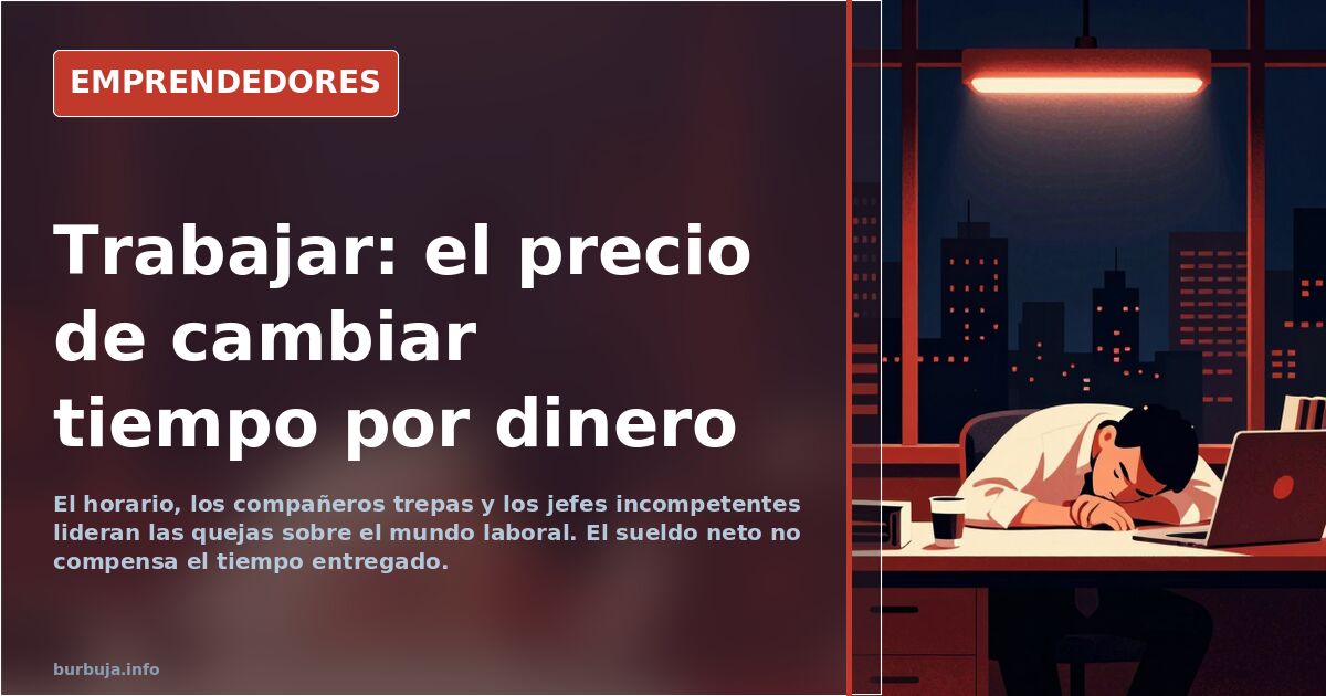 Lo peor del trabajo: compañeros, jefes y horarios