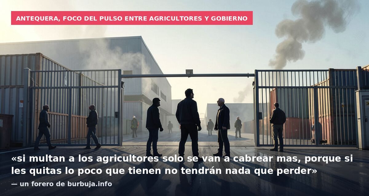 Antequera, foco del pulso entre agricultores y Gobierno: «si multan a los agricultores solo se van a cabrear mas, porque si les quitas lo poco que tienen no tendrán nada que perder» — un forero de burbuja.info