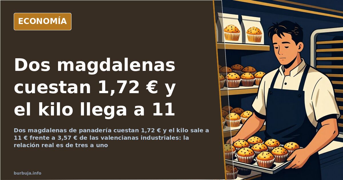 Spanische Bäckerei-Magdalenas kosten 11 €/kg
