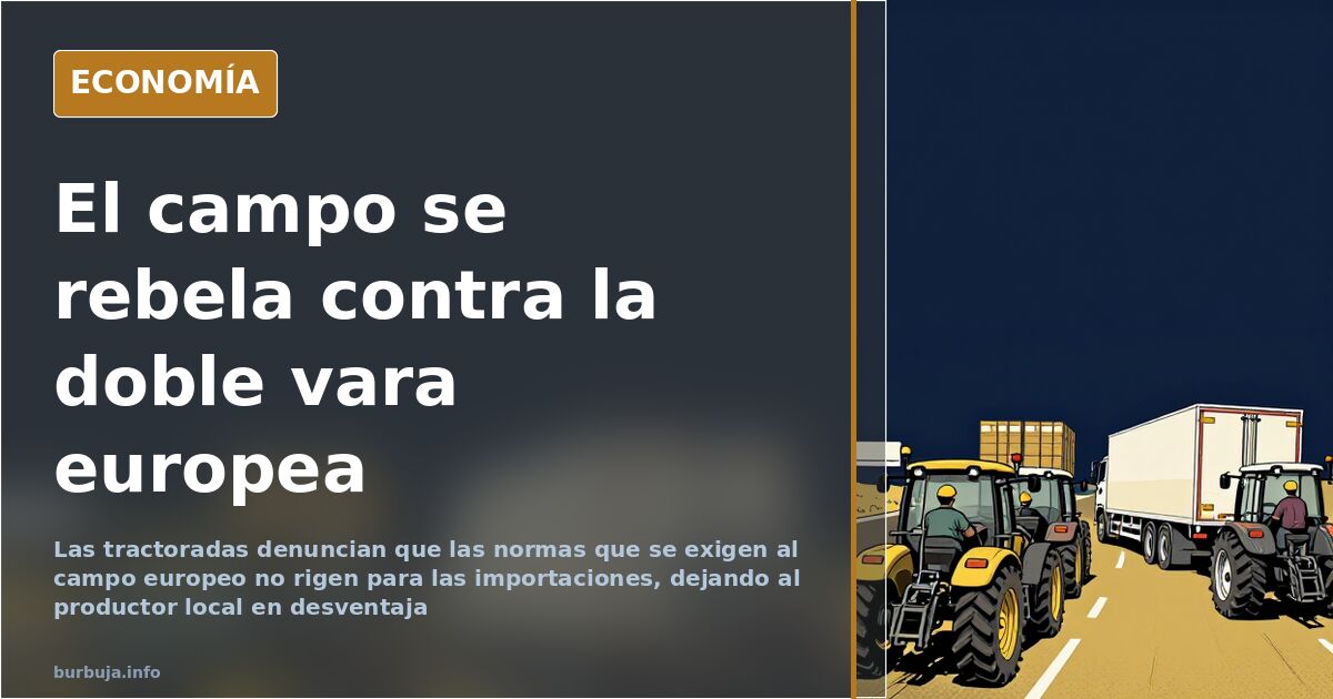 La protesta agraria contra las importaciones sin las mismas normas