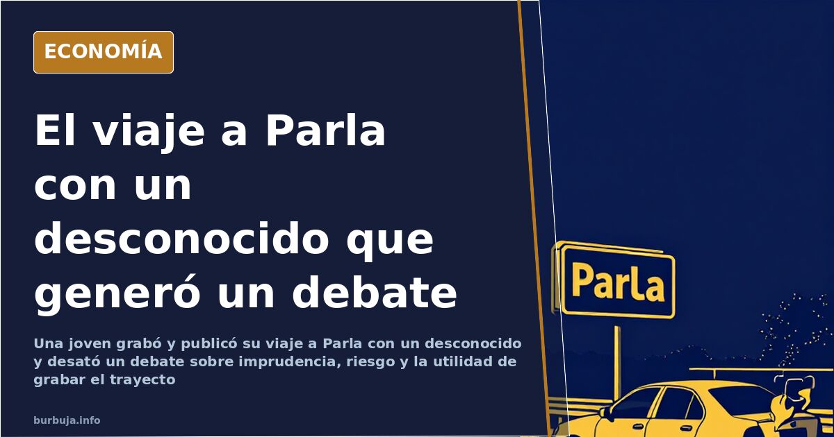 La joven que grabó su viaje a Parla con un desconocido