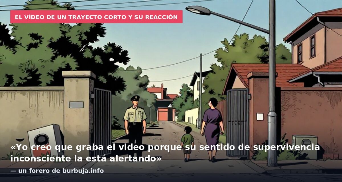 El vídeo de un trayecto corto y su reacción: «Yo creo que graba el video porque su sentido de supervivencia inconsciente la está alertando» — un forero de burbuja.info