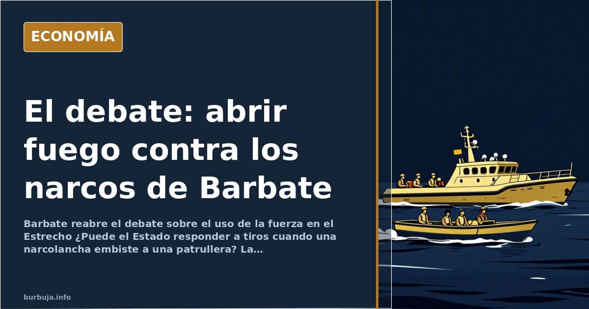 El debate: abrir fuego contra los narcos de Barbate