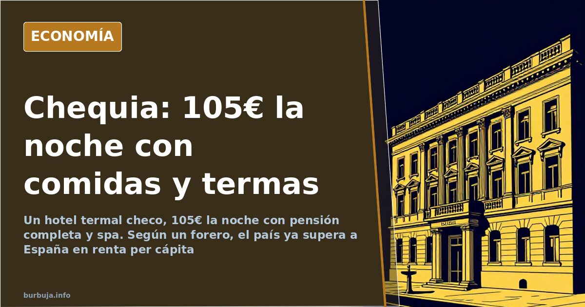 Balneario checo: hotel con pensión completa y spa por 105€