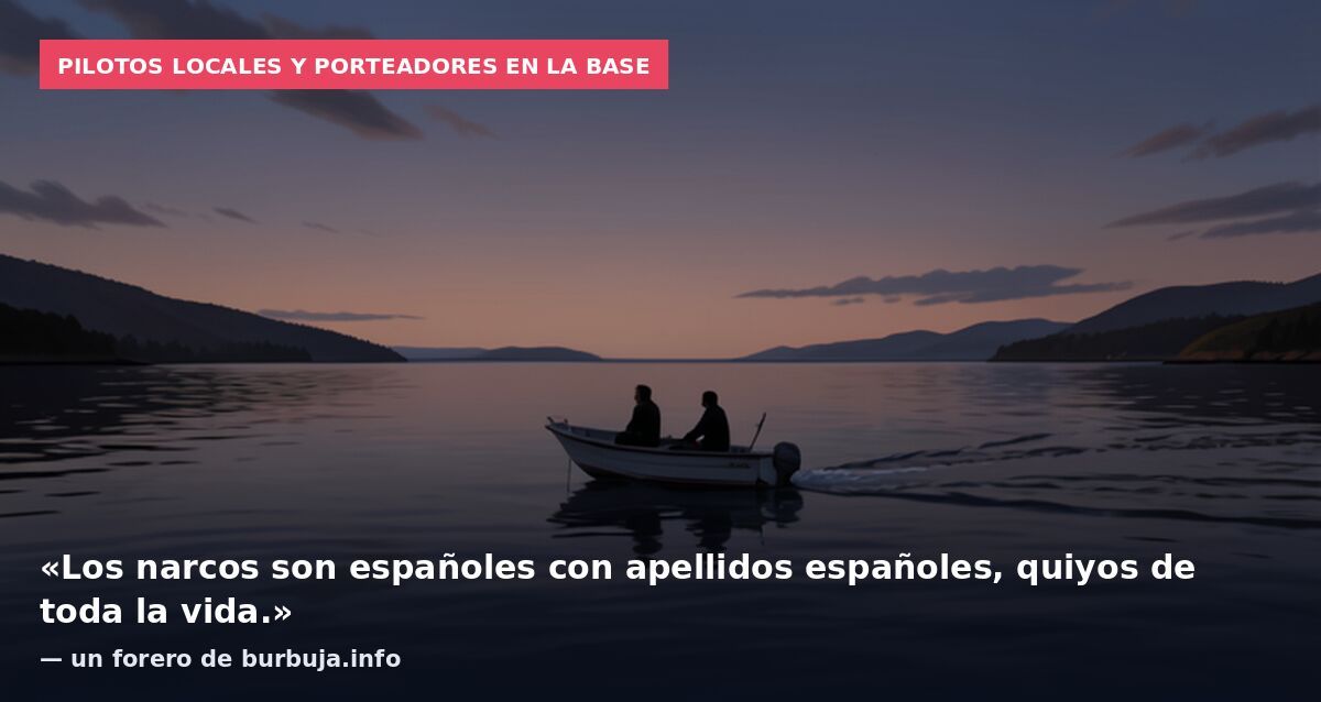 Pilotos locales y porteadores en la base: «Los narcos son españoles con apellidos españoles, quiyos de toda la vida.» — un forero de burbuja.info