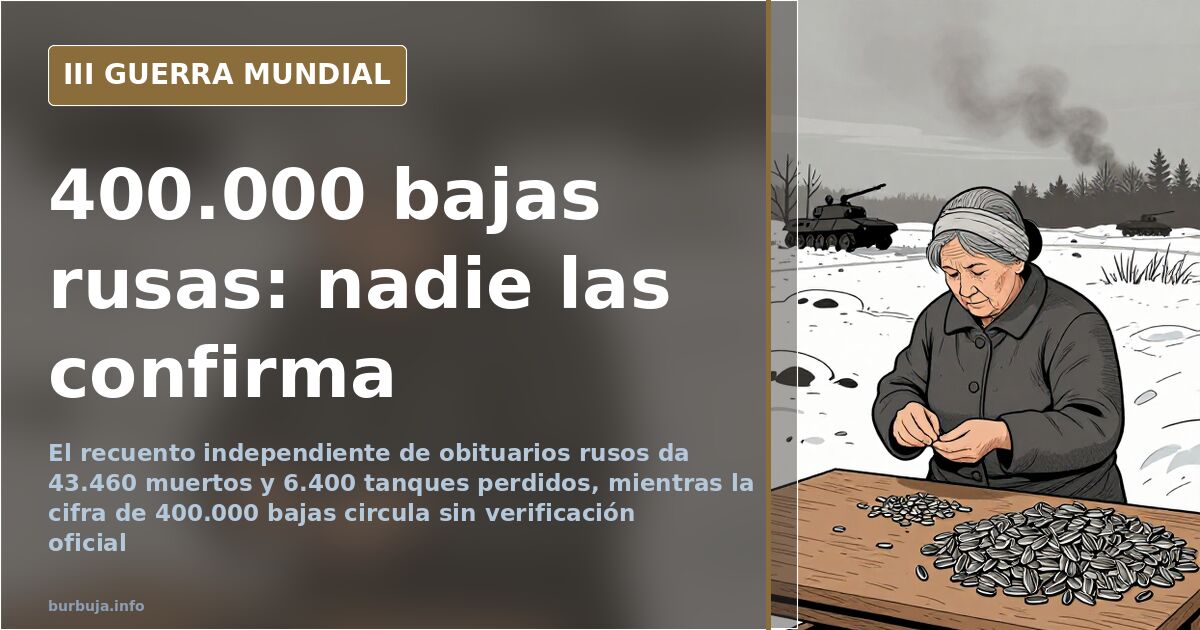 Rusia y las 400.000 bajas: qué cuentan los obituarios