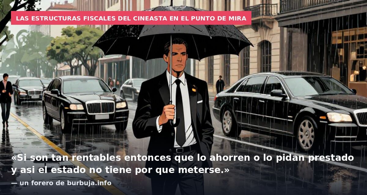 Las estructuras fiscales del cineasta en el punto de mira: «Si son tan rentables entonces que lo ahorren o lo pidan prestado y asi el estado no tiene por que meterse.» — un forero de burbuja.info