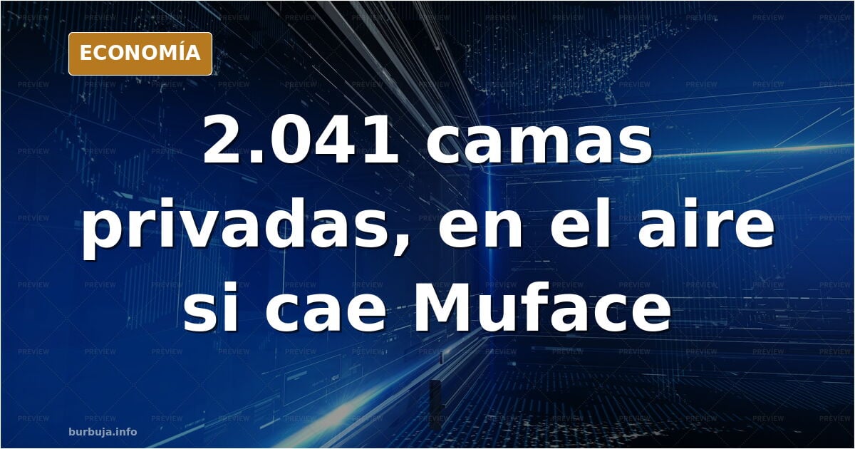 Camas de hospital privado vacías en una planta desierta, con luz fría y pasillo al fondo, ilustrando el impacto del fin de Mu