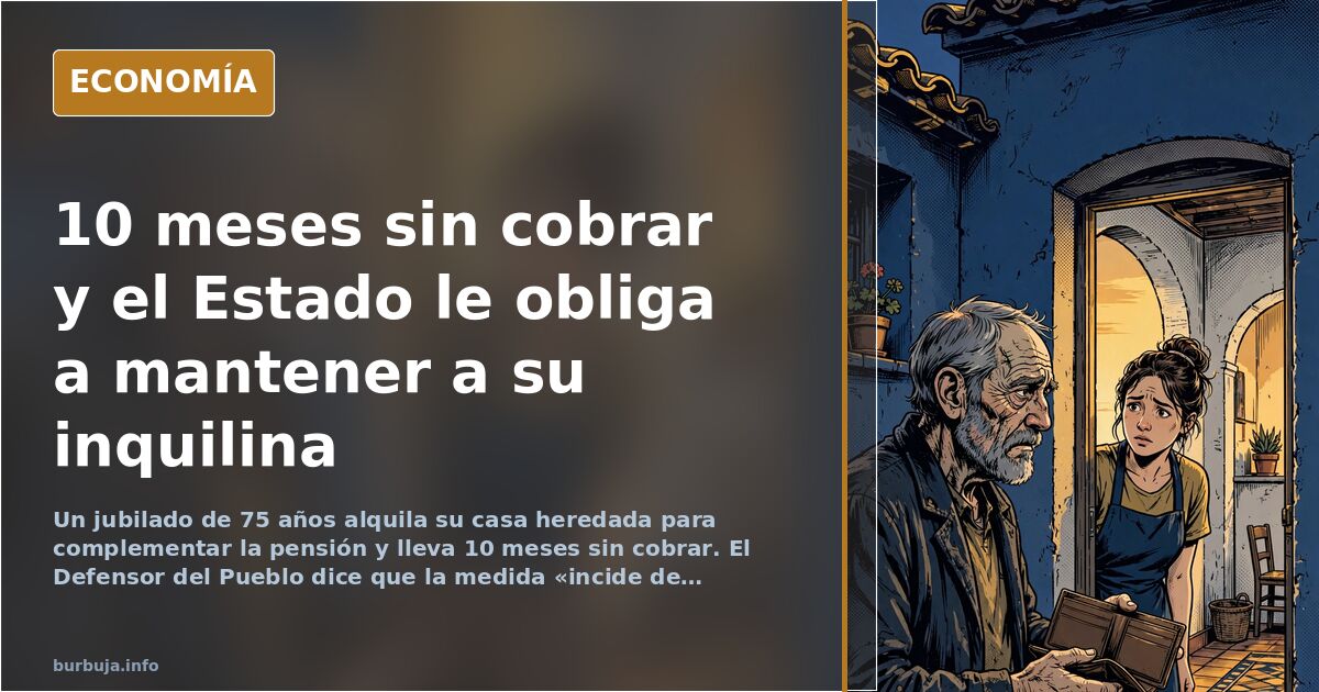 Ilustración editorial de un edificio de viviendas con una puerta cerrada y una llave dorada sobre fondo azul marino