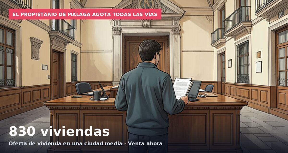 El propietario de Málaga agota todas las vías: 830 viviendas Oferta de vivienda en una ciudad media · Venta ahora