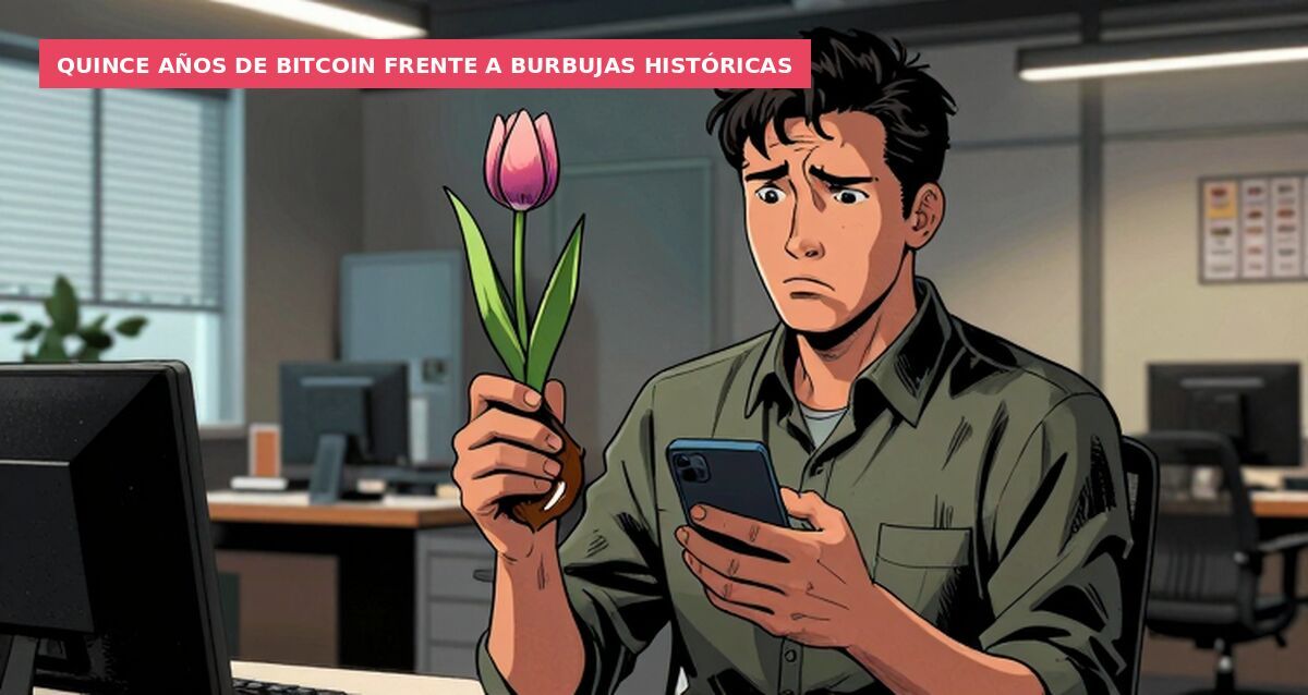 Quince años de bitcoin frente a burbujas históricas