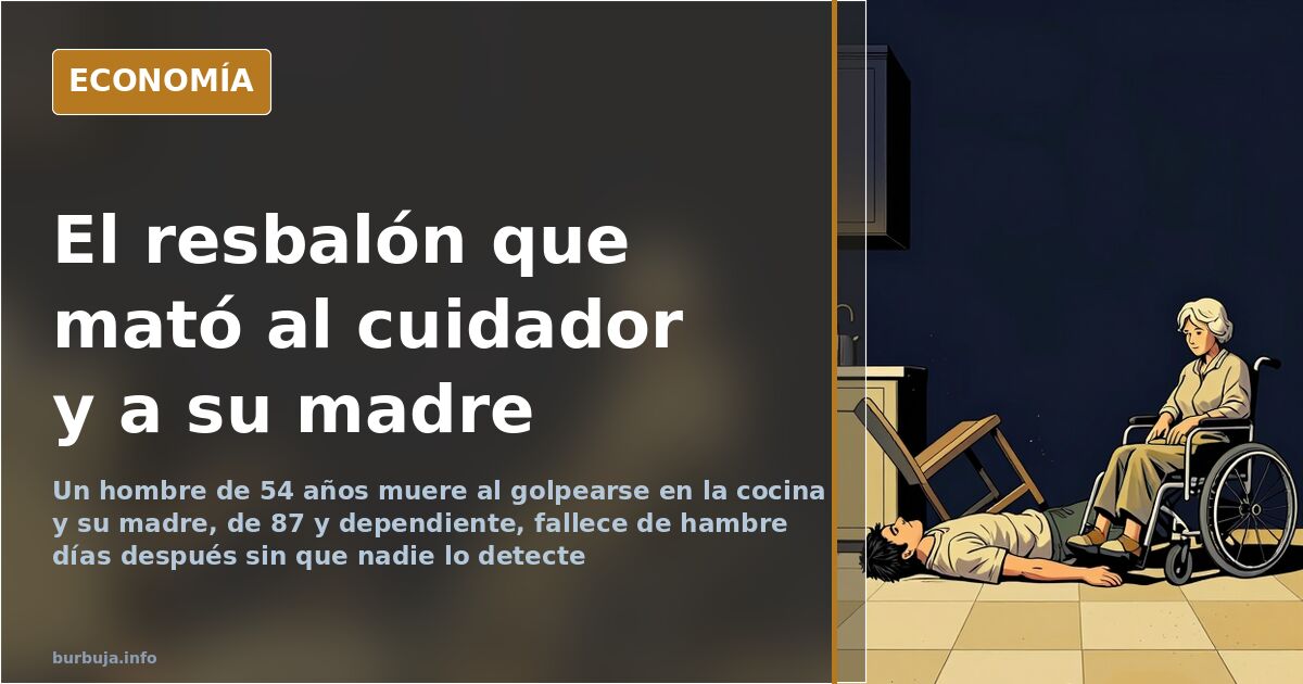 Golpe mortal en la cocina: su madre de 87 fallece de hambre