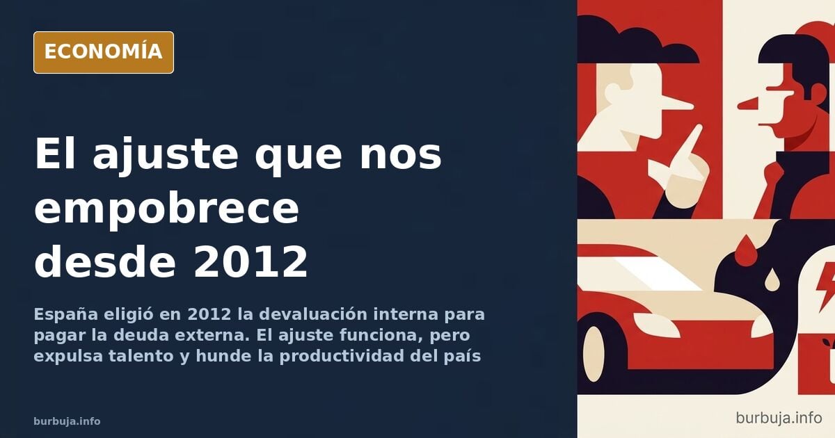 Devaluación interna en España: el ajuste que salva la deuda y mata el futuro