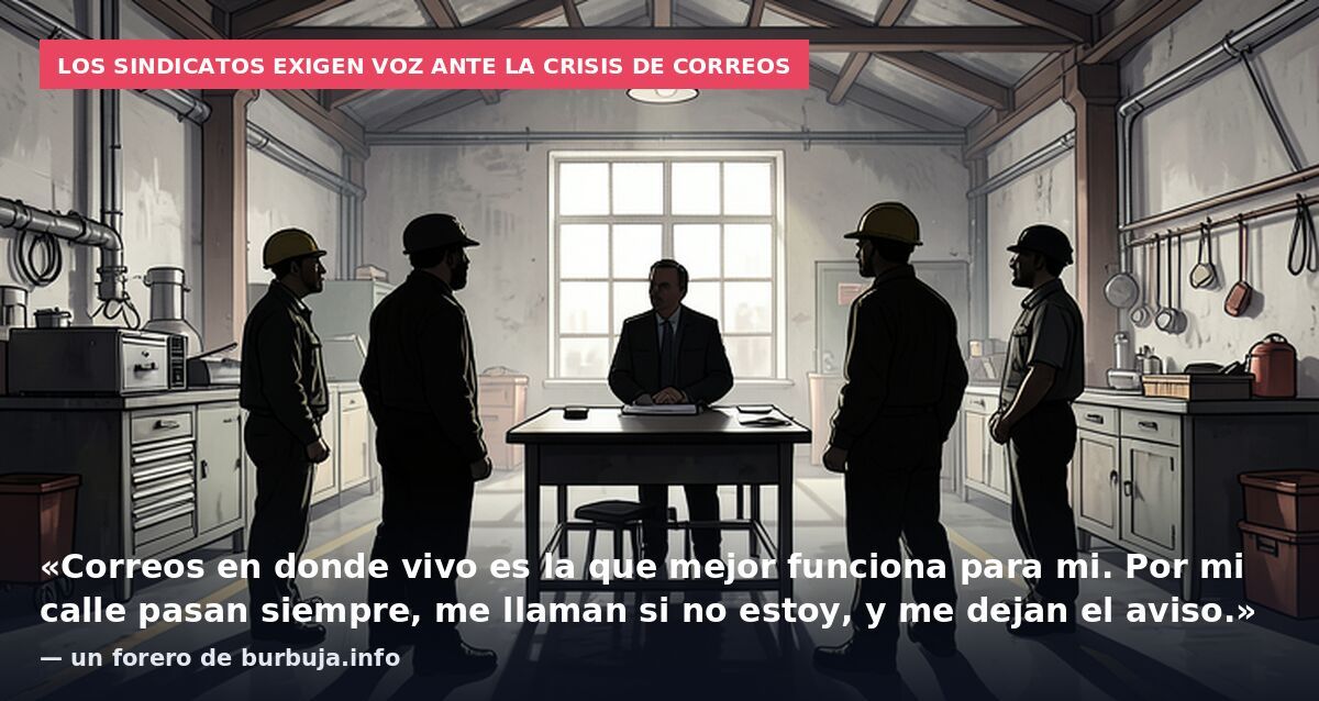 Los sindicatos exigen voz ante la crisis de Correos: «Correos en donde vivo es la que mejor funciona para mi. Por mi calle pasan siempre, me llaman si no estoy, y me dejan el aviso.» — un forero de burbuja.info