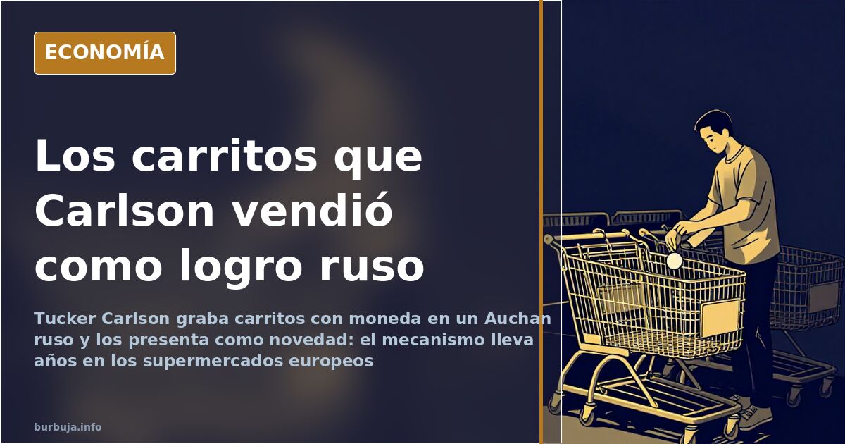 Tucker Carlson y los carritos del Auchan ruso que ya existían