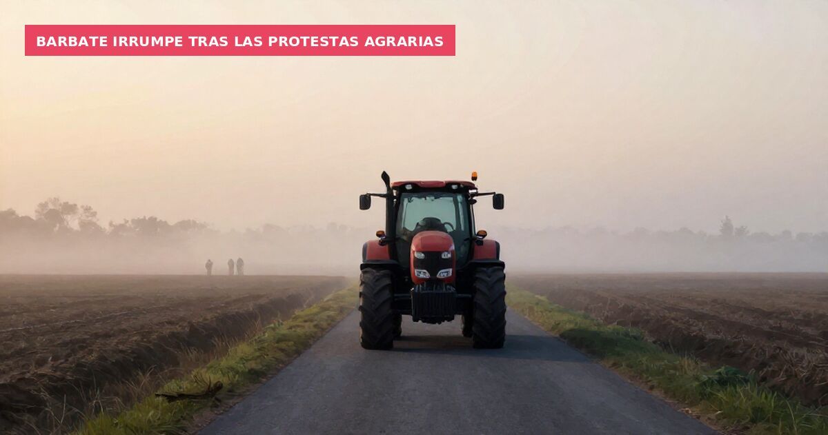 Barbate irrumpe tras las protestas agrarias