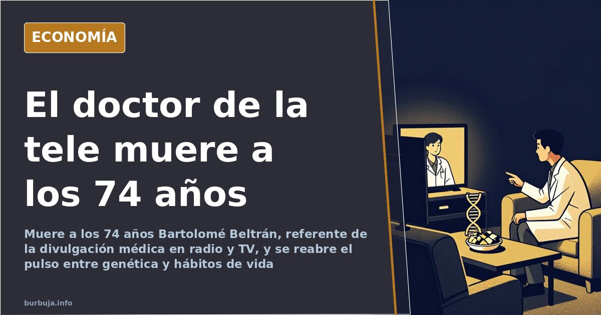 Micrófono de radio de madrugada y estetoscopio sobre fondo azul oscuro, símbolos del divulgador médico Bartolomé Beltrán