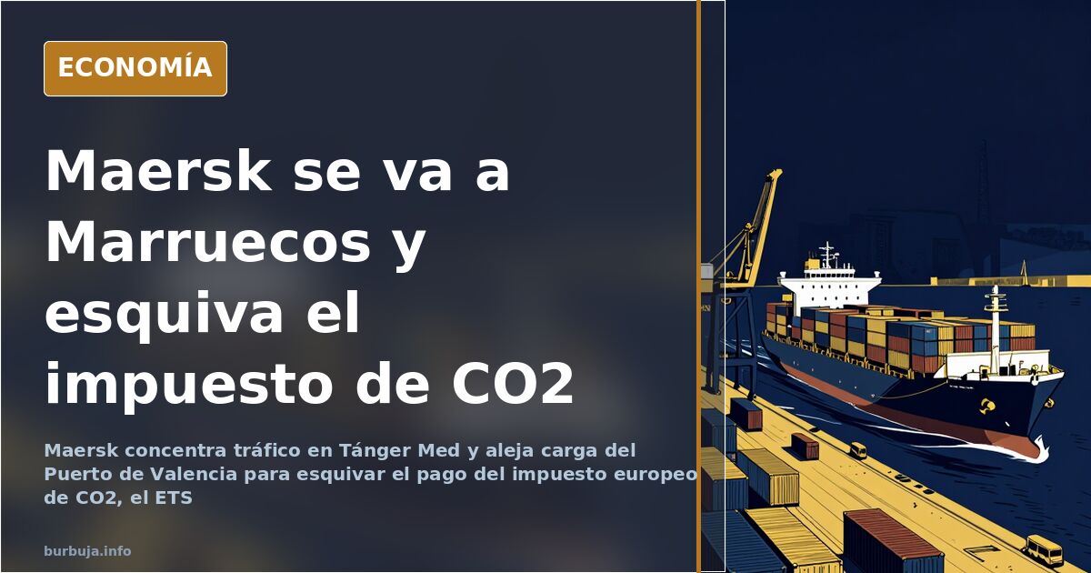 Maersk mueve su tráfico a Tánger Med para esquivar el impuesto de CO2