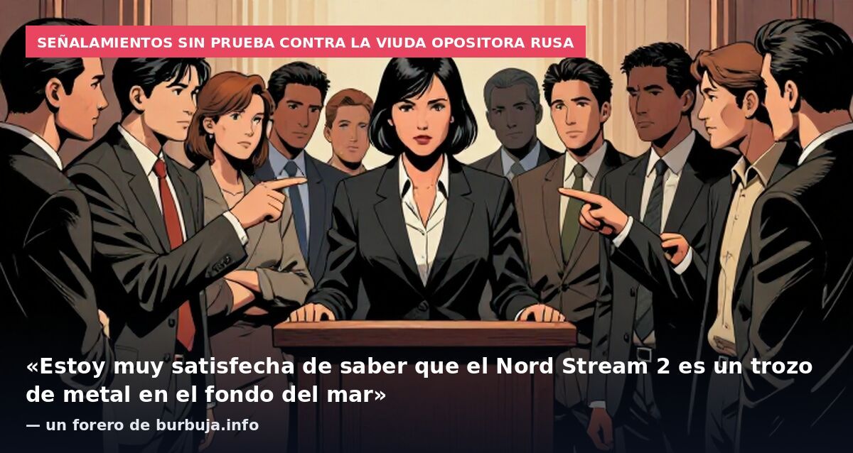 Señalamientos sin prueba contra la viuda opositora rusa: «Estoy muy satisfecha de saber que el Nord Stream 2 es un trozo de metal en el fondo del mar» — un forero de burbuja.info