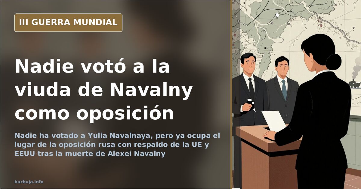 Yulia Navalnaya, viuda de Alexei Navalny, en su intervención pública como referencia de la oposición rusa