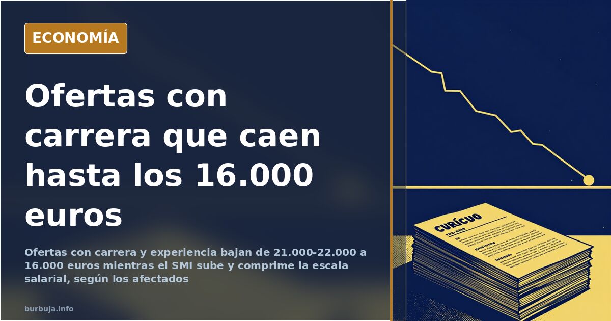 Ofertas con carrera que ya pagan 16.000 euros al año