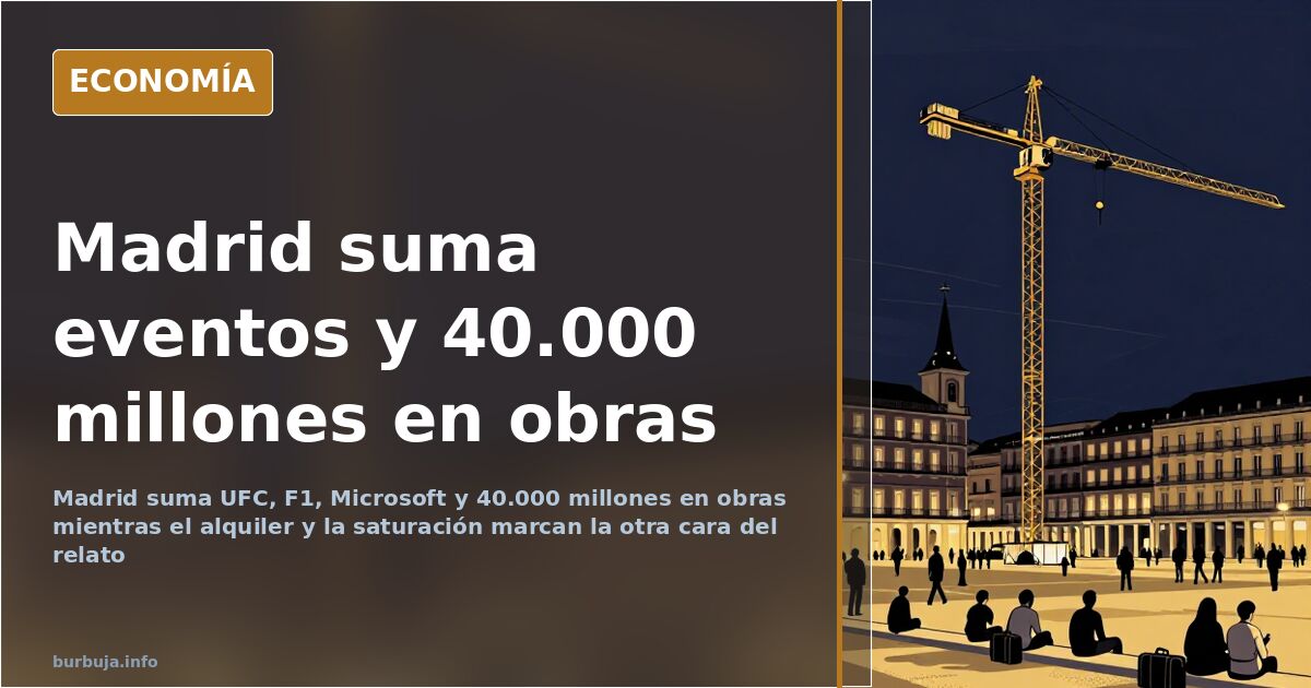 Obras en el eje de la Castellana de Madrid y embalses de Madrid
