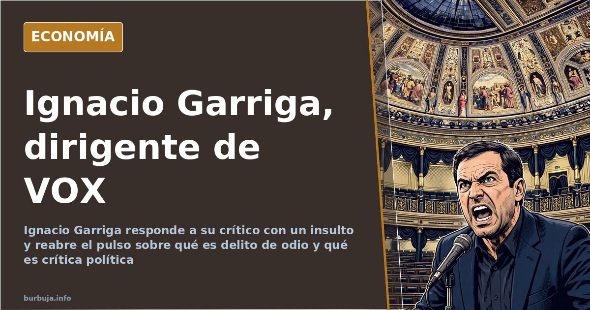 Ignacio Garriga, dirigente de VOX, en una imagen de archivo