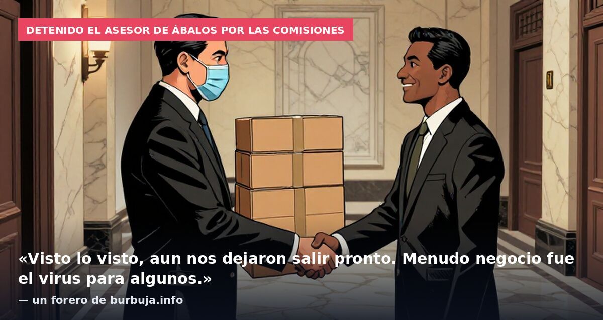 Detenido el asesor de Ábalos por las comisiones: «Visto lo visto, aun nos dejaron salir pronto. Menudo negocio fue el virus para algunos.» — un forero de burbuja.info