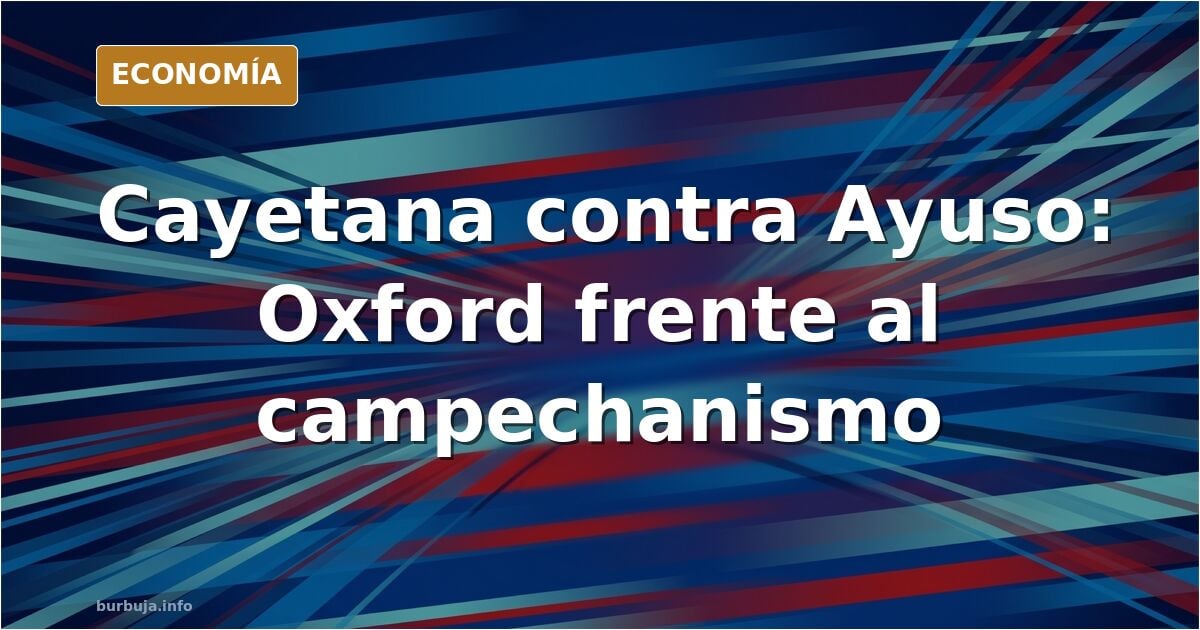 Retrato editorial de dos figuras políticas femeninas enfrentadas, una con aire académico y otra con estilo cercano, en tonos 