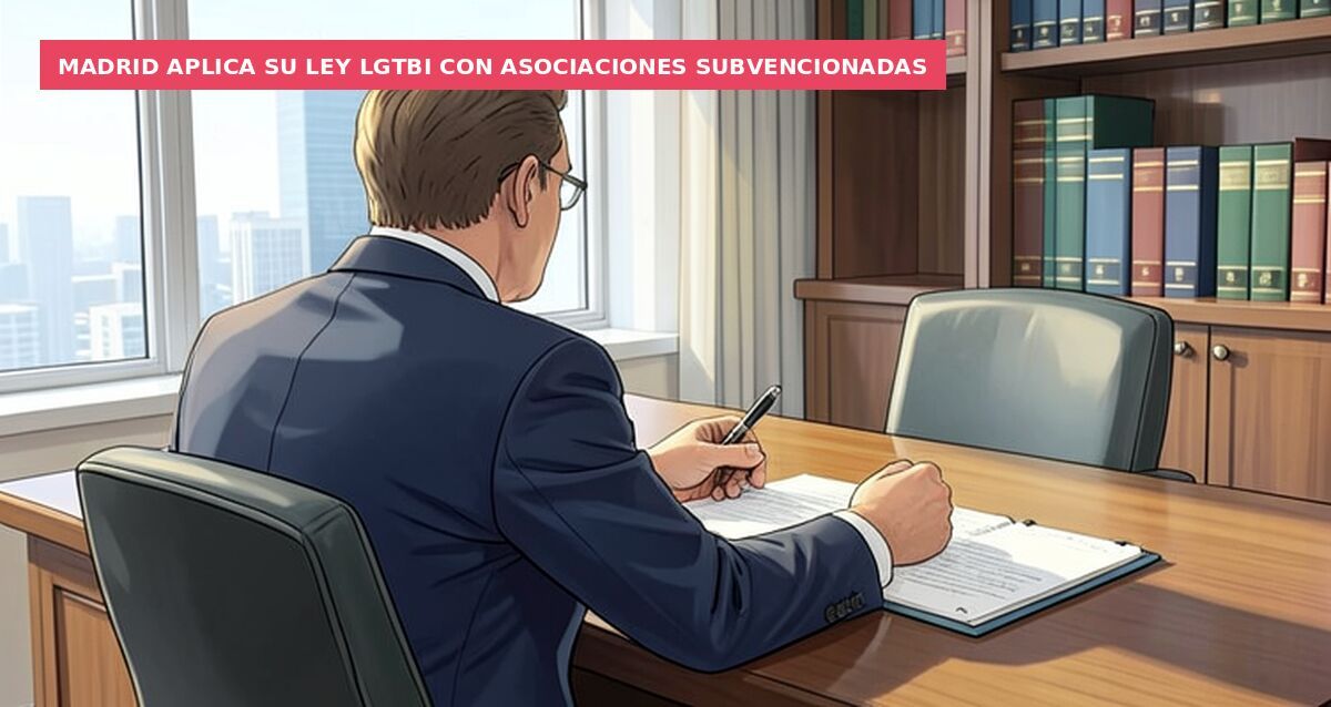 Madrid aplica su ley LGTBI con asociaciones subvencionadas