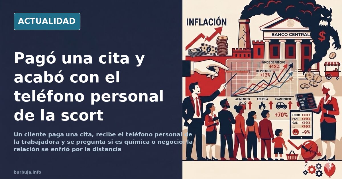 Hombre consultando el móvil en una cafetería con dos teléfonos sobre la mesa, ilustración editorial de prensa