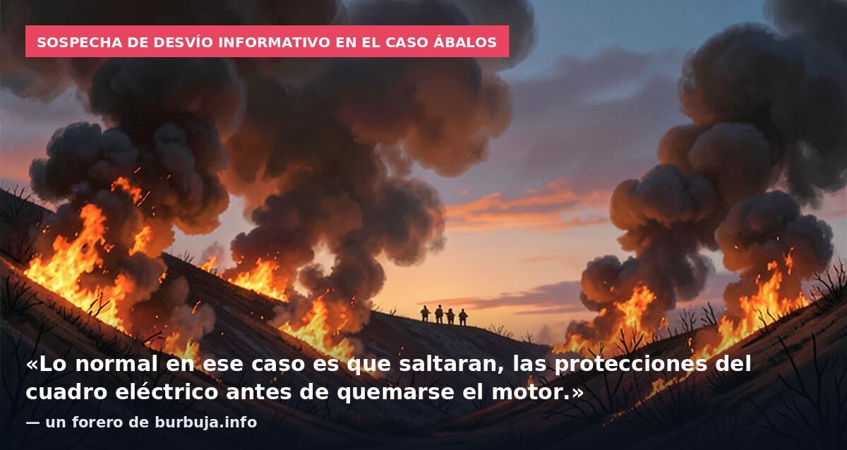 Sospecha de desvío informativo en el caso Ábalos: «Lo normal en ese caso es que saltaran, las protecciones del cuadro eléctrico antes de quemarse el motor.» — un forero de burbuja.info