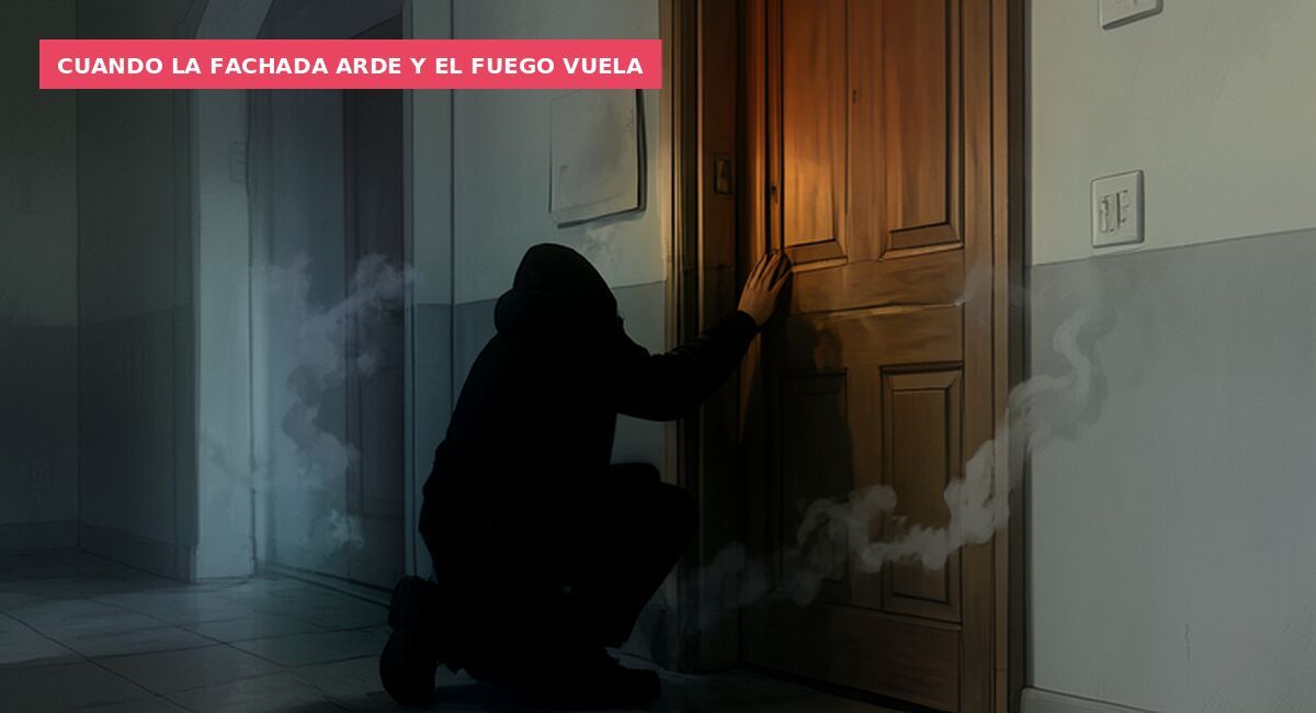 Cuando la fachada arde y el fuego vuela