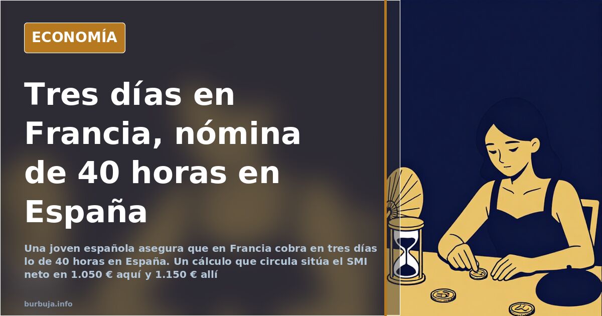 Joven española: 3 días en Francia valen 40 horas en España