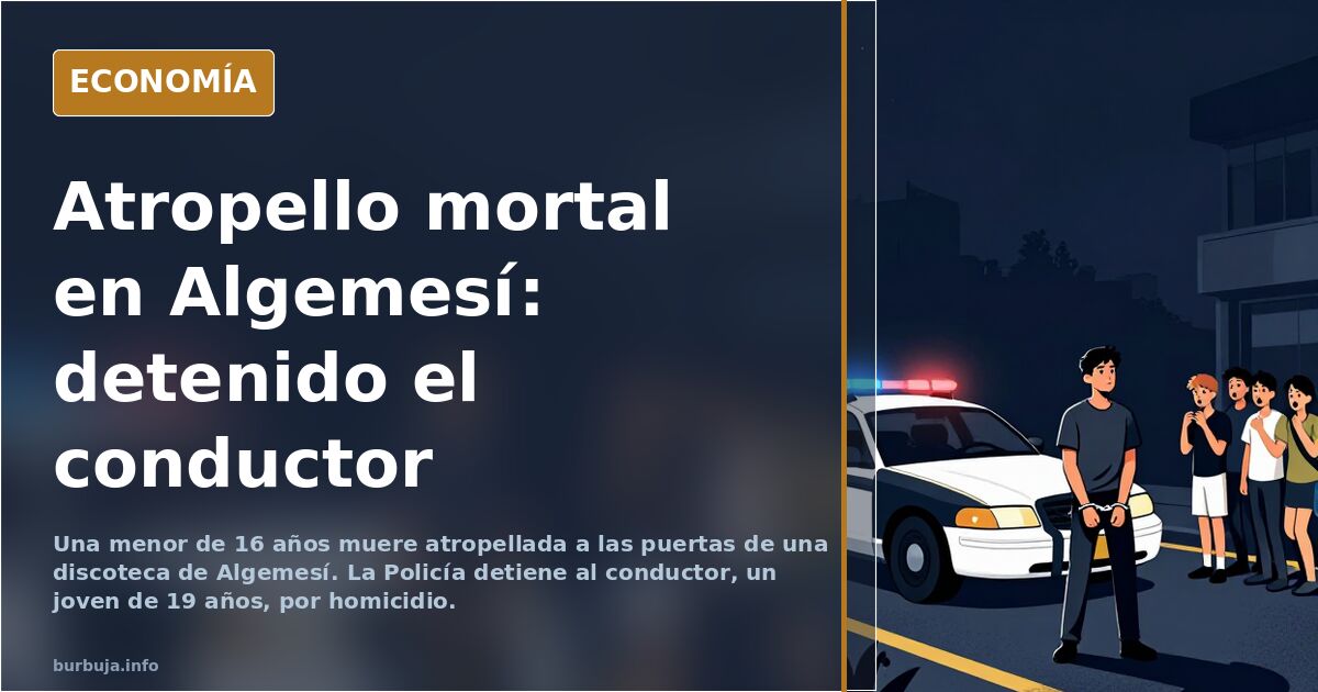 Calle Ronda del Calvari de Algemesí, donde una menor de 16 años murió atropellada junto a una discoteca de la localidad