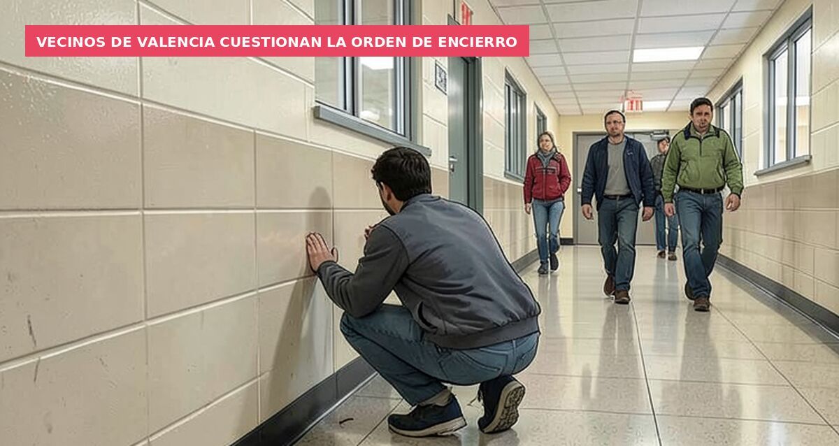 Vecinos de Valencia cuestionan la orden de encierro