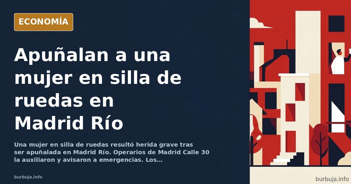 Ilustración editorial de una silla de ruedas vacía junto a una farola en un paseo urbano nocturno, con una silueta difusa al 